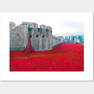 Tower Of London Red Poppy Posters and Art